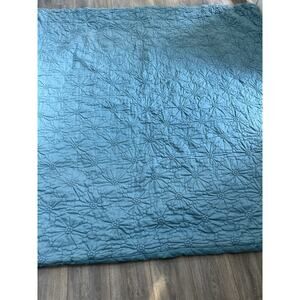 Artisan De Luxe Comforter Full/Queen Teal Tufted Quilted 83” X 81” Coastal Boho